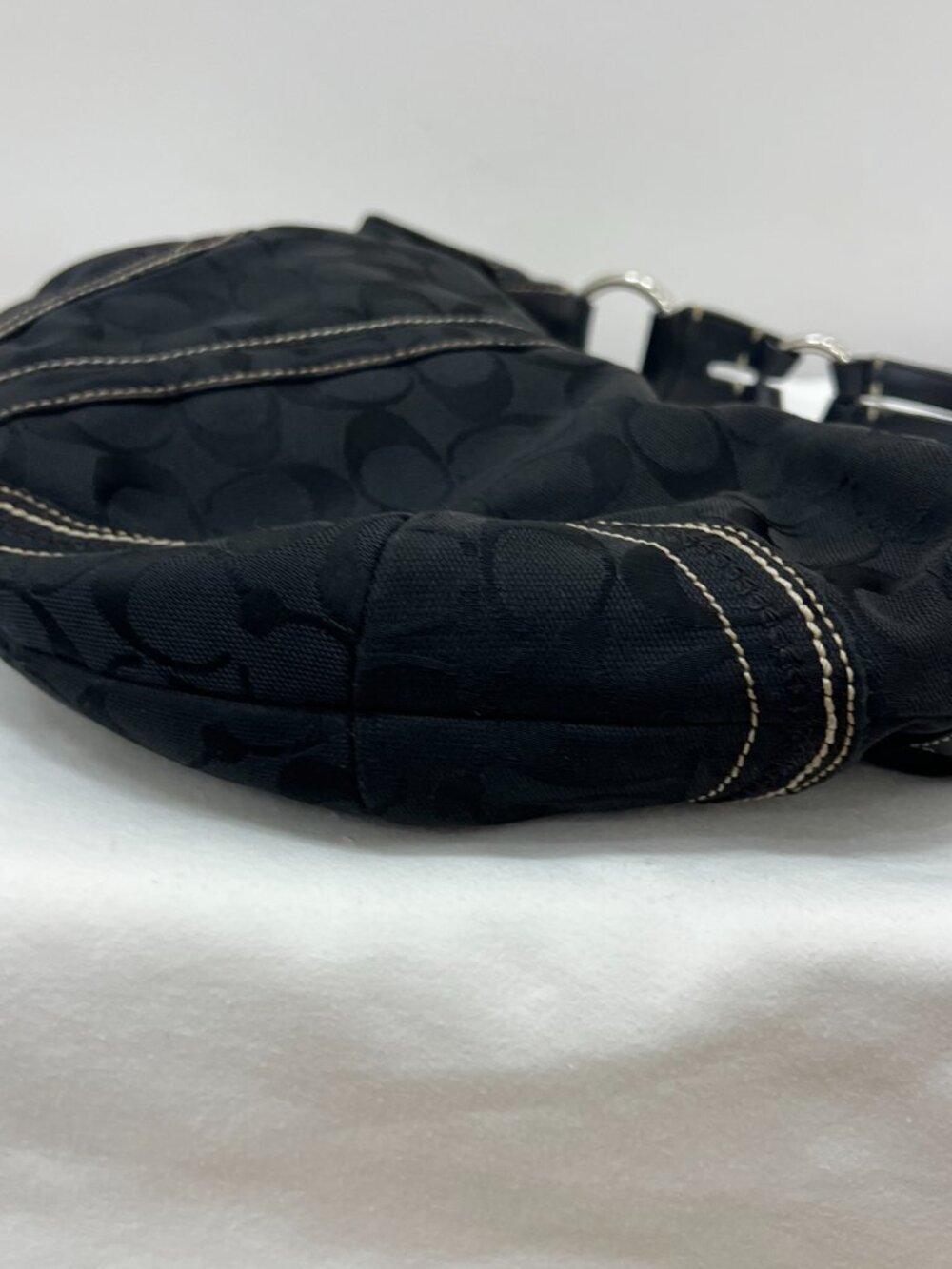 Coach Black Hobo Crescent Shoulder Bag in Style 10600 - Picture 7 of 16